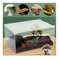 WANCQ Large Reptile Cage Pet Feeding For Lizard Turtle Insect Breeding