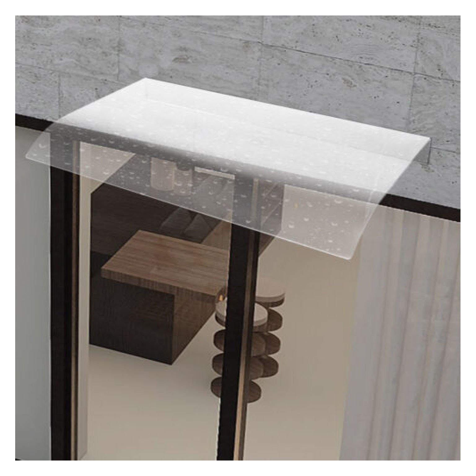 WANCQ Outdoor Shade Patio Roof Door Canopy Awning Shelter Window Porch Rain Cover