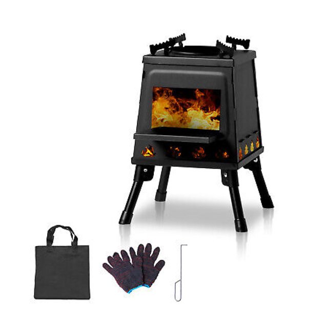 WANCQ Outdoor Wood Burning Tent Stove, Portable, for Cooking,Camping
