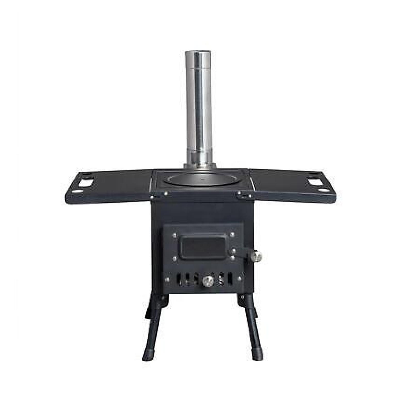 WANCQ Outdoor Wood Burning Tent Stove, Portable, with Chimney, for