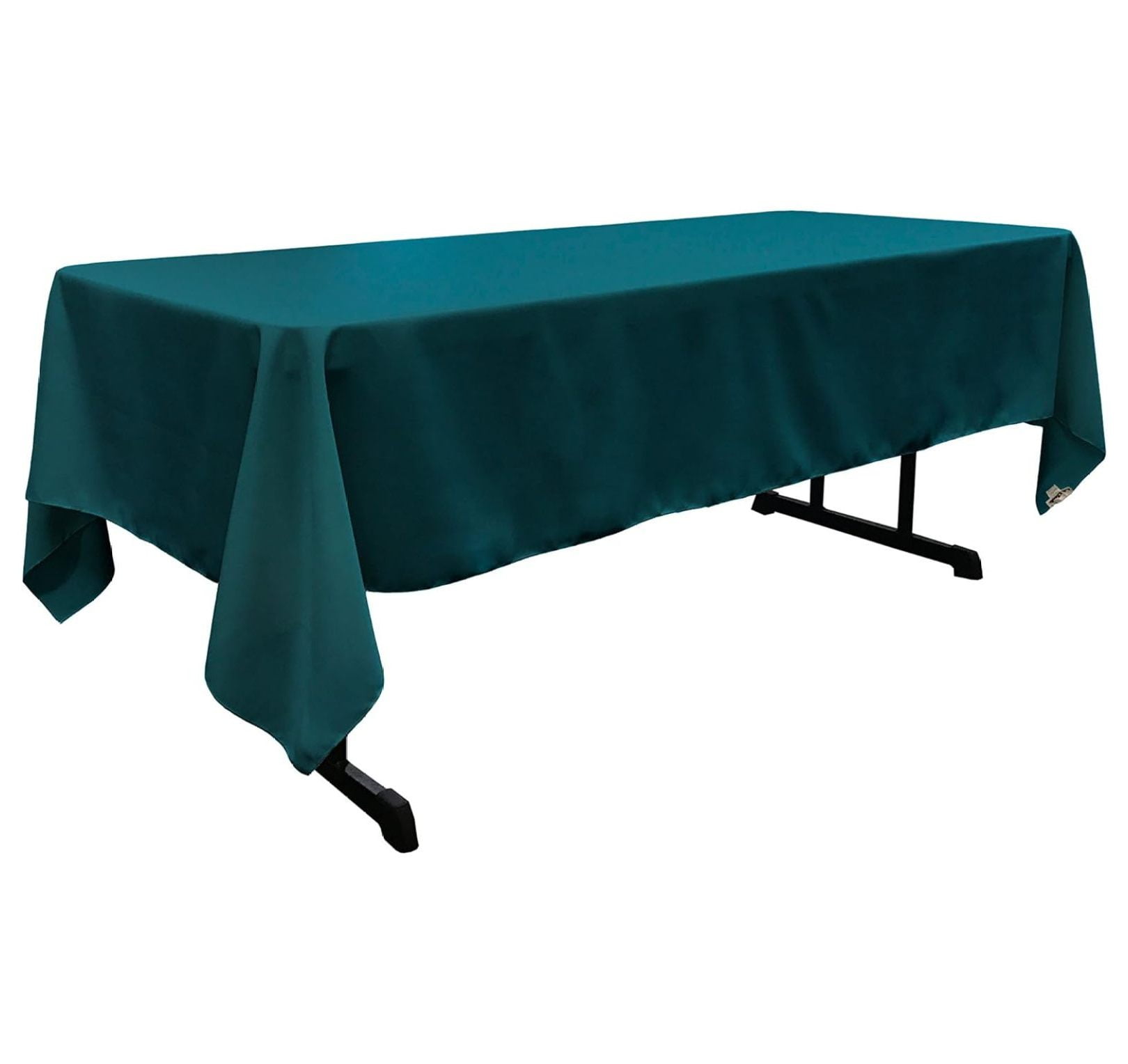 WANCQ Polyester Poplin Washable Rectangular Tablecloth, Stain and Wrinkle Resistant Table Cover ...