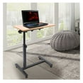 WANCQ Rolling Laptop Desk Adjustable Mobile Computer Stand Office Table