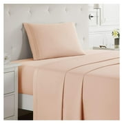 WANCQ Sheets Set - 3 Piece Bed Sheets, Double Brushed Sheet Set, Hotel Luxury Bed Sheets Size, Extra Soft Peach Sheets, Size Bed Set