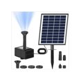 WANCQ Solar Power Fountain Pump Submersible Floating Water Birdd Bath