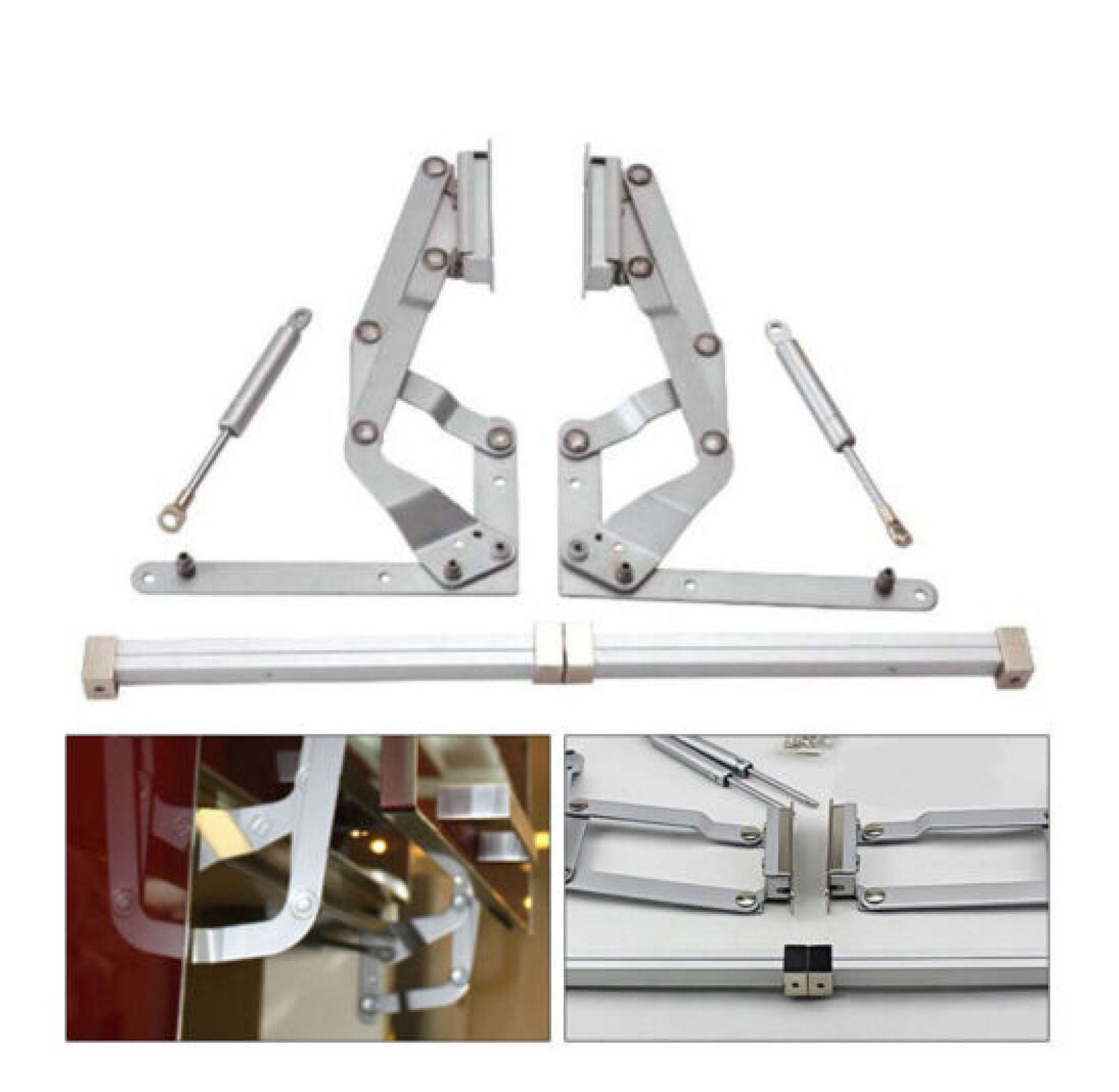 WANCQ USA Door Hinges Vertical Swing Lift Up Stay Pneumatic Arm