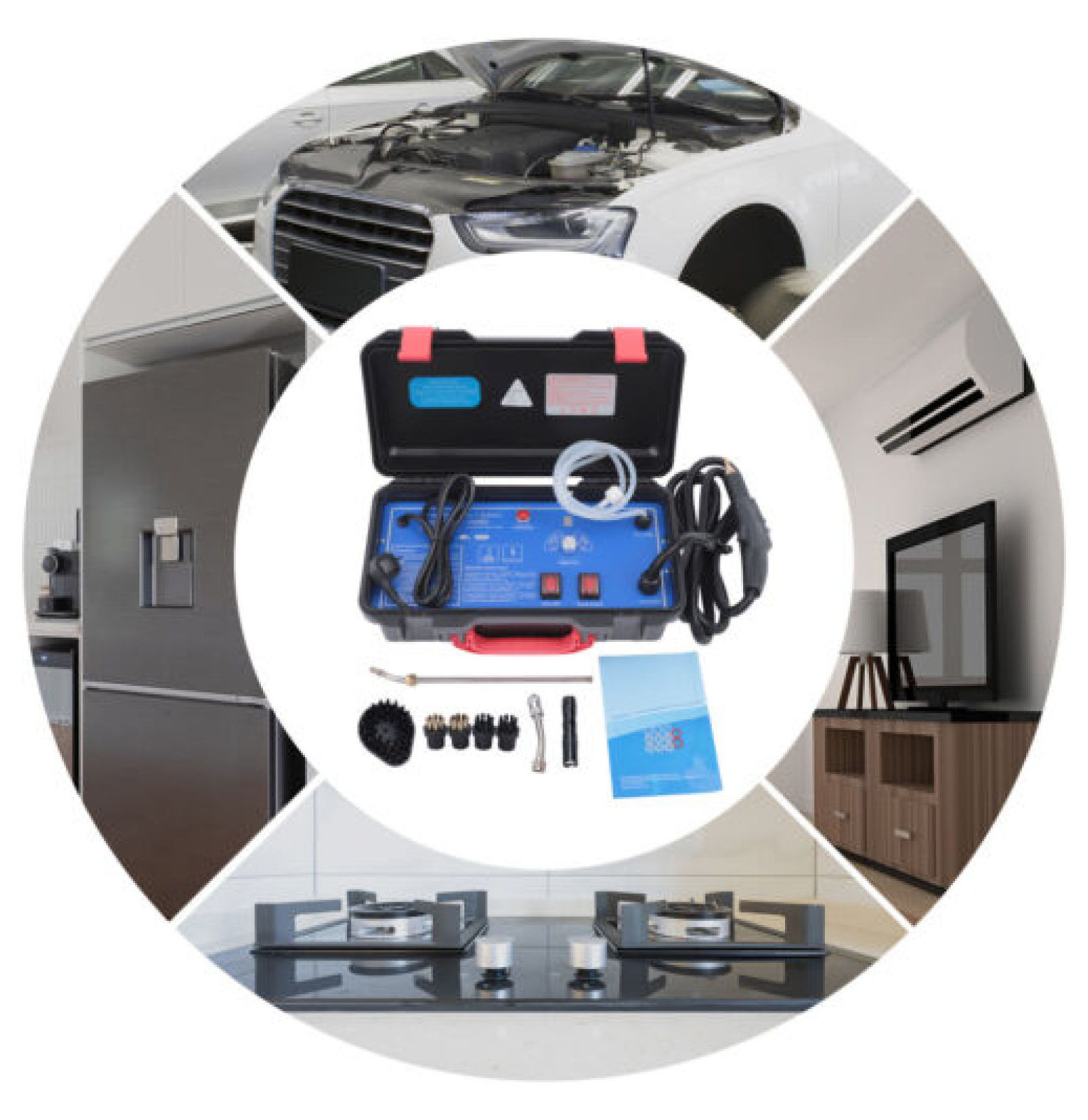 WANCQ Vehicle Car Detailing Steam Cleaner High Pressure Dirt Removal