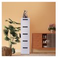 WANCQ Wardrobe Vertical Tall Dresser Storage Organizer Tower With 5