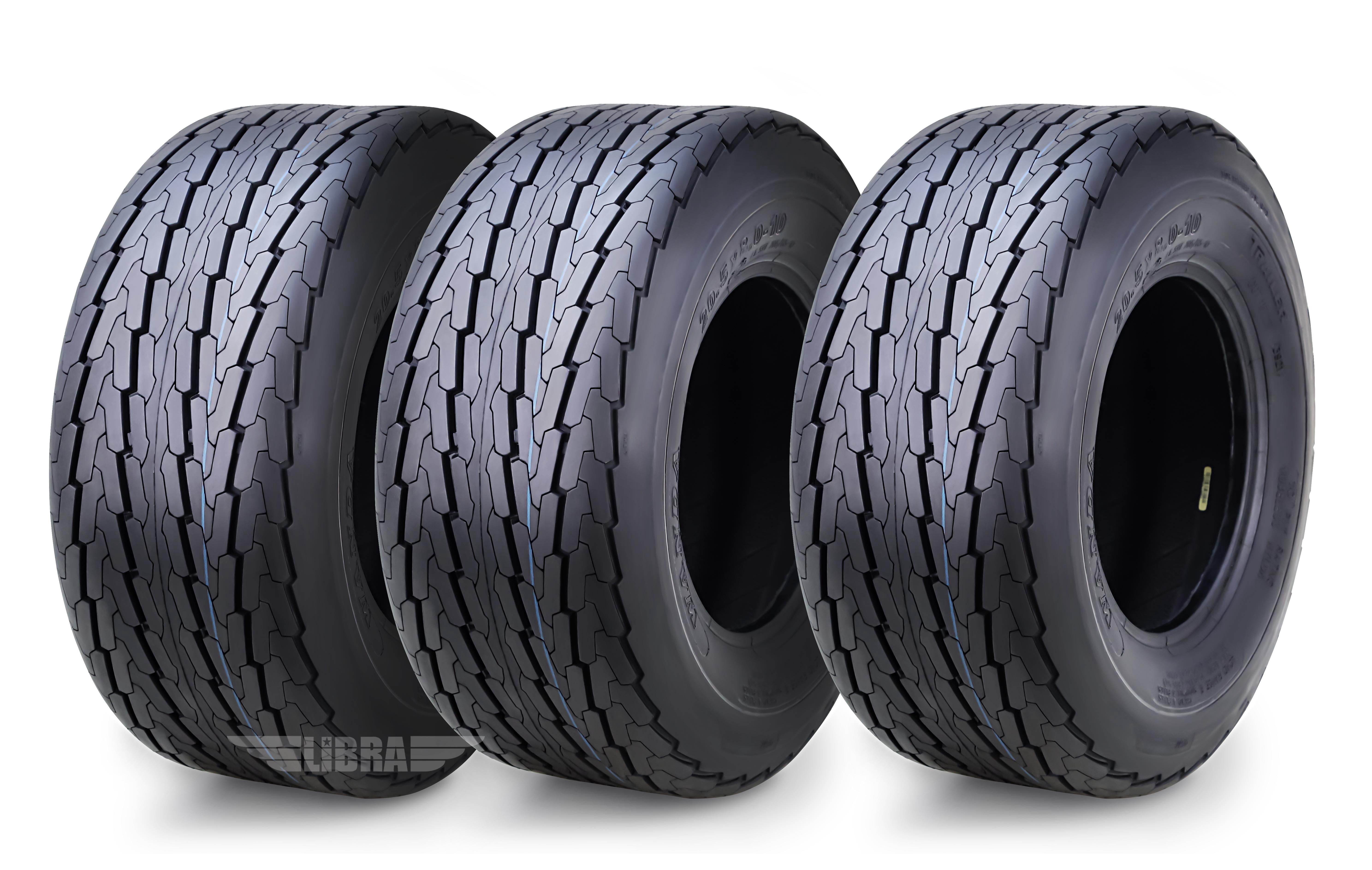 WANDA 18.5x8.5-8 Trailer Tires 8 Ply 18.5X8.5X8 -Set 3 -11043