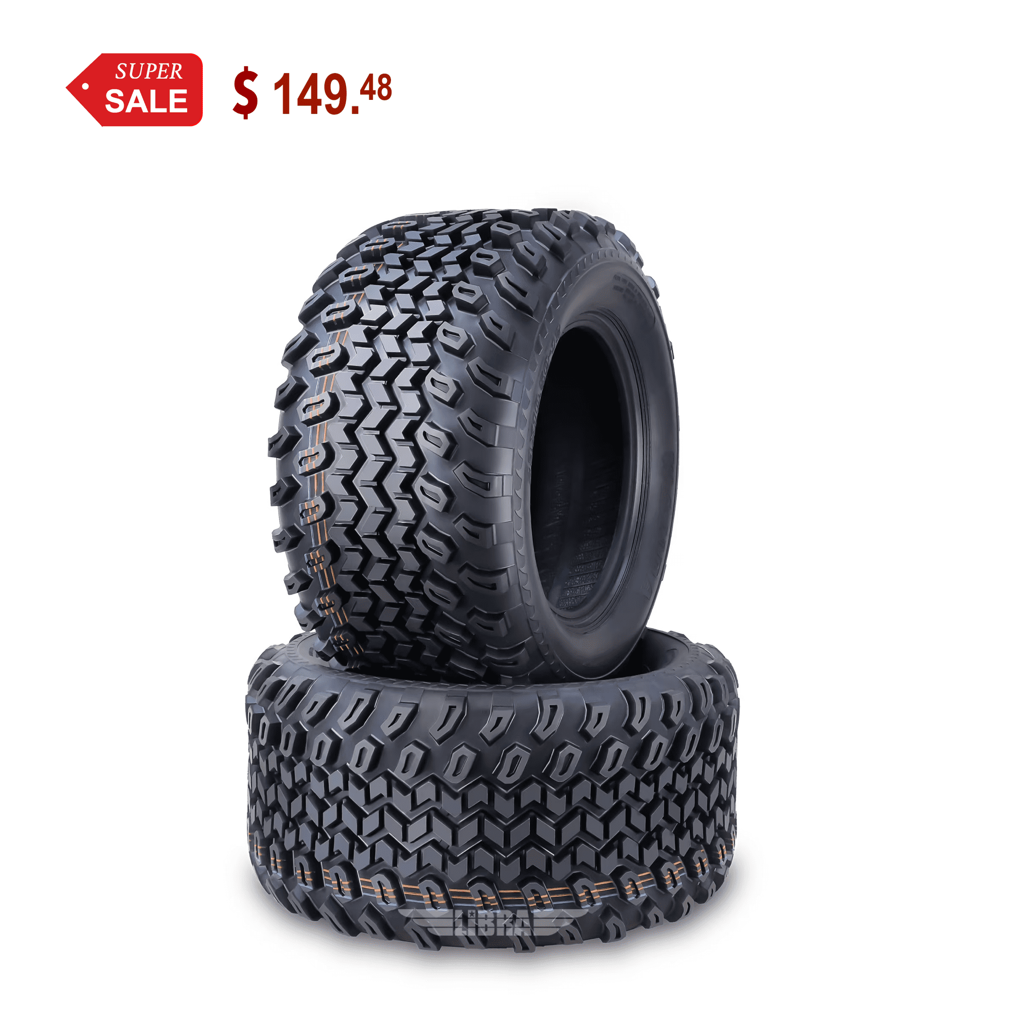 WANDA 23X10.5-12 Golf Cart ATV Tires 4 Ply 23x10.5x12 -Set 2 -10143