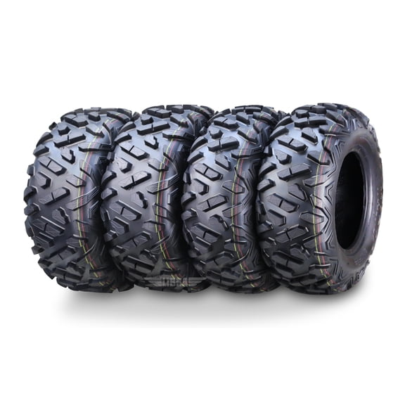 WANDA 24x8-11 & 24x10-11 UTV ATV Tires 6-Ply Full Set Bighorn Style Solid Tread