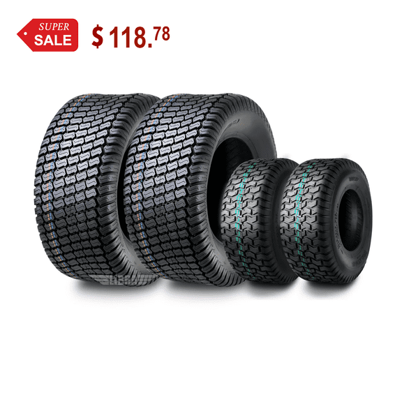 WANDA Front and Rear 15" x 6" - 6 and 20" x 10" - 8 Turf Tire