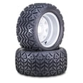 thumbnail image 1 of WANDA Golf Cart Tire Wheel Assembly 20X10-12 with Silver Wheel 4x4" PCD ET-25.4 offset 14031, Set 2, 1 of 3