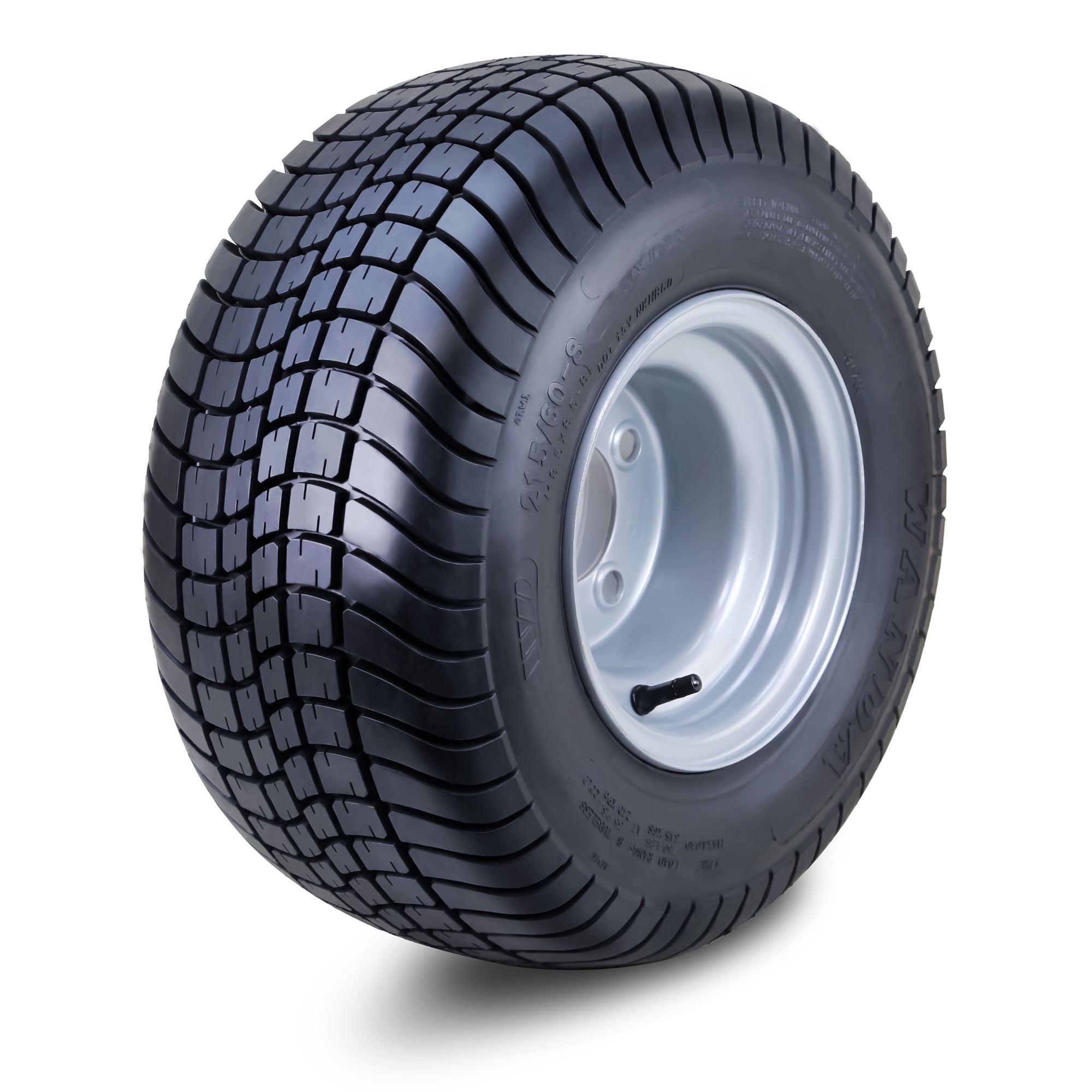 WANDA Golf Cart Tire Wheel Assembly 215/60-8 4-Ply with 4 Lugs on 4 ...