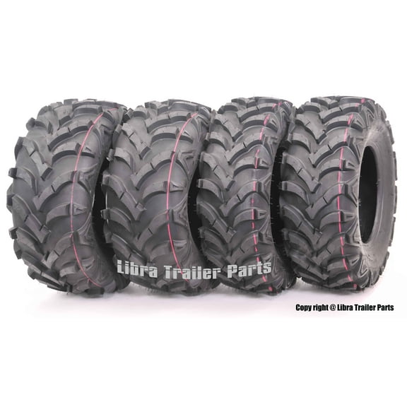 WANDA Set 4 ATV Tires 22x7-11 Front 22x10-9 Rear 6PR for Honda Recon 250
