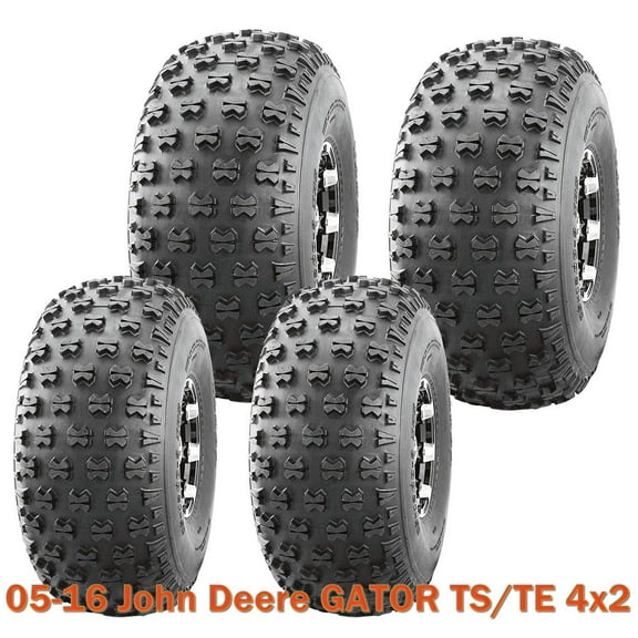 WANDA Set of 4 Utility ATV tires 22.5x10-8 & 25x12-9 for 05-16 John Deere GATOR TS/TE 4x2