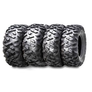 WANDA UTV ATV Tires 24x8-12 Front & 24x9-11 Rear /4PR Ultra Deep Self-cleaning Tread, Set 4