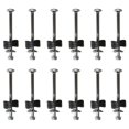 WANDCO 12 Pieces Trampoline Enclosure Pole Gap Spacers,Galvanized Steel Trampoline Screws