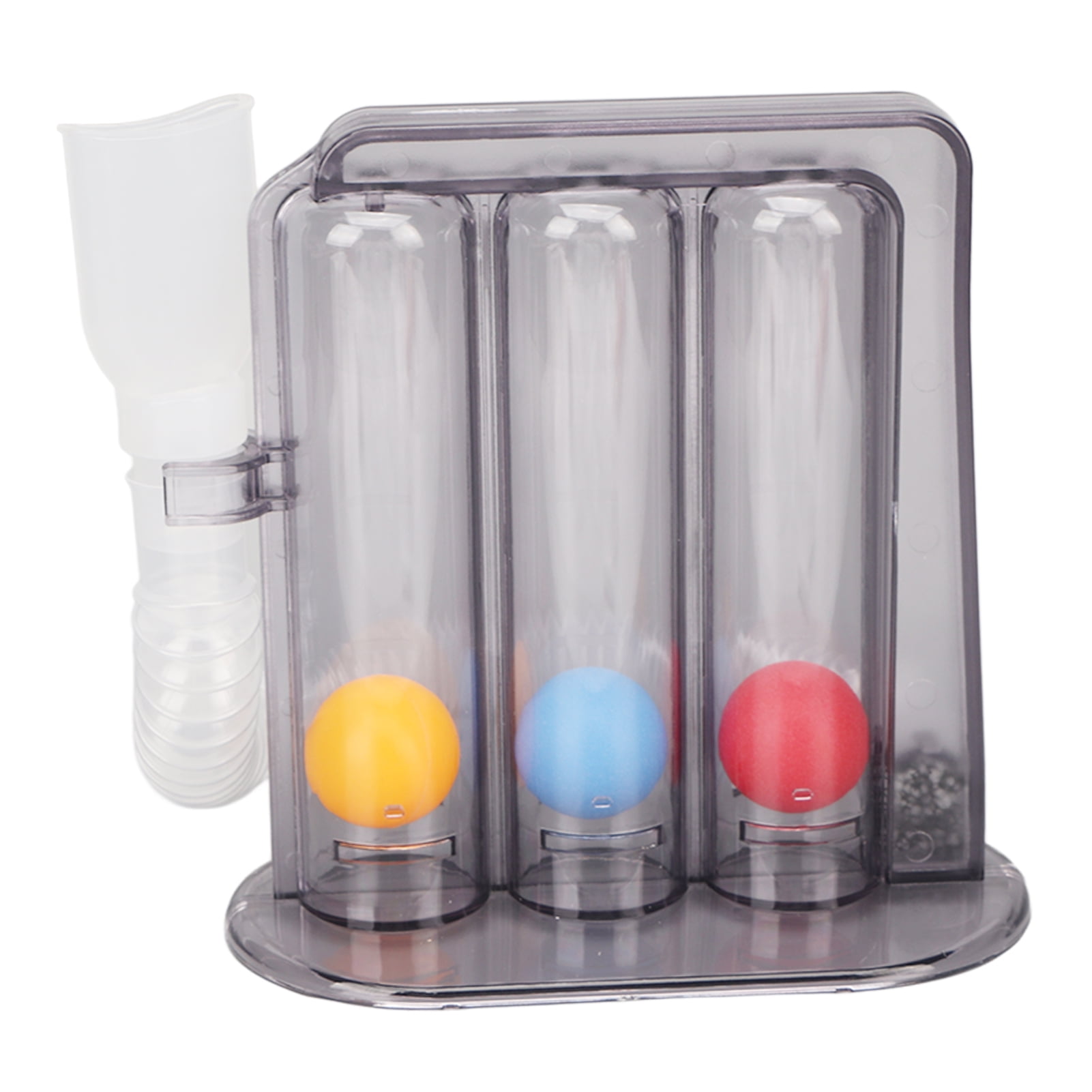 WANDCO Deep Breathing Exerciser 3 Colorful Balls Blowing Lung Capacity Training Device Black