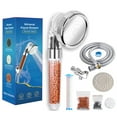 WANDCO Filtered Shower Head for Hard Water, High Pressure 3 Modes