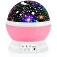 thumbnail image 1 of WANDCO Kids Star Night Light, Nebula Star Projector 360 Degree Rotation - 4 LED Bulbs 12 Light Color Changing with USB Cable, Romantic Gifts for Men Women Kids-Pink, 1 of 6