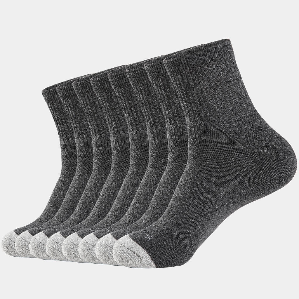 WANDER Men's Athletic Ankle Socks 8 Pairs Thick Cushion Running Socks for Men&Women Cotton Socks 7-9