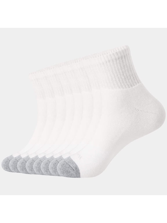 Men's Athletic Ankle Socks 8 Pairs Thick Cushion Running Socks for Men&Women Cotton Socks 9-12