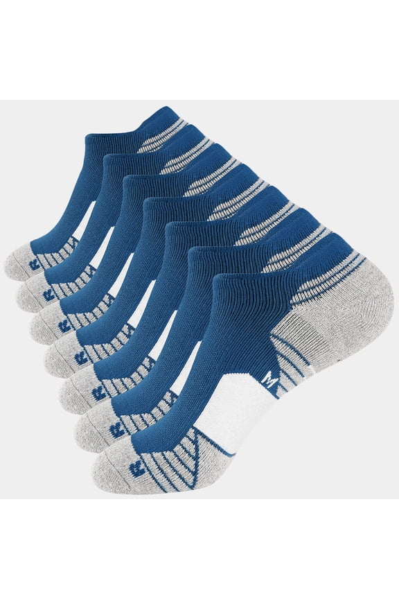Men's Athletic Thick Cushion Running Socks 7 Pairs