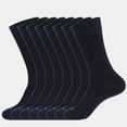 thumbnail image 1 of WANDER Men's Dress Socks Cotton Thin Classic Lightweight Socks 8 Pairs Solid & Patterned Soft Breathable Socks, 1 of 7
