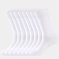 thumbnail image 1 of WANDER Men's Dress Socks Cotton Thin Classic Lightweight Socks 8 Pairs Solid & Patterned Soft Breathable Socks, 1 of 8