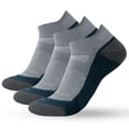 thumbnail image 1 of WANDER Merino Wool Ankle Socks 3 Pairs Cushioned Sweat-Wicking No Show Socks For Running & Hiking, 1 of 4