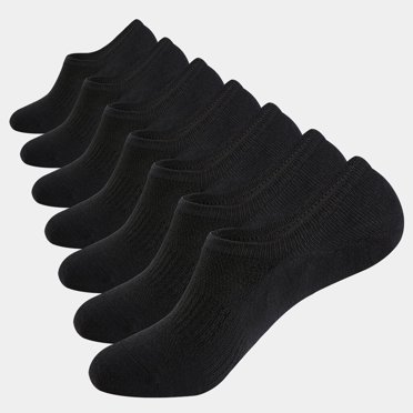 Sports Essentials Men’s No-Show Socks – 10 Pair Pack, Multi-Color (White/Black/Gray), Size 6-12