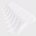 thumbnail image 1 of WANDER No Show Socks Mens 7 Pairs Cotton Thin Non Slip Low Cut Mens Invisible Casual Socks (7white, Size 12-14), 1 of 3