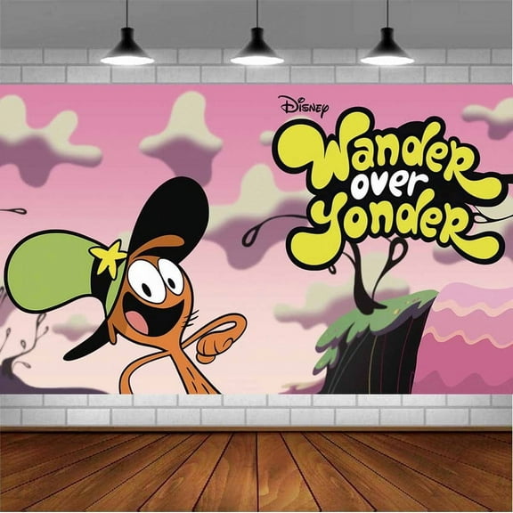 WANDER OVER YONDER Backdrop Banner Party Supplies Poster Movie Theme Background for Photography Birthday Decorations