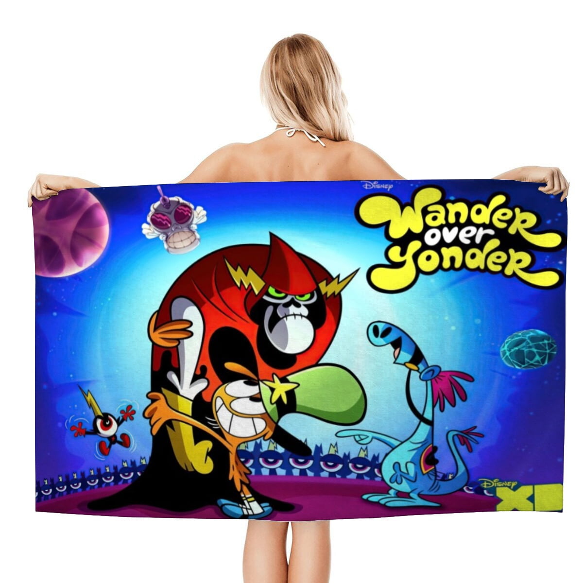 WANDER OVER YONDER Gifts Beach Towel for Women Girl Birthday Inspired Fan Bath Outdoor Music Lover