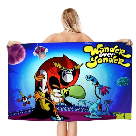 WANDER OVER YONDER Gifts Beach Towel for Women Girl Birthday Inspired Fan Bath Outdoor Music Lover
