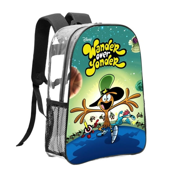 WANDER OVER YONDER Pattern Transparent Backpack Lightweight And fashionable Showcasing Personality And Leading The Trend