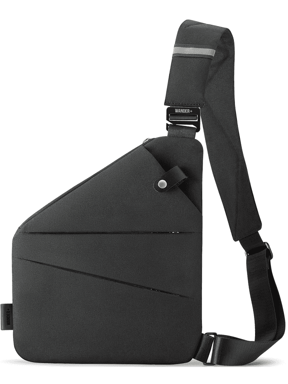 Anti Theft Crossbody Bag, Shoulder Bag Anti-Theft Design for Travel, Sport, Work, Black