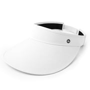 WANDER Sun Visor Hats for Women Wide Brim UV Protection Adjustable Large Golf Beach Cap Packable Travel Sport Visor
