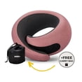 thumbnail image 1 of WANDER+ Travel Pillow, 100% Pure Memory Foam Travel Neck Pillow Airplane Neck Support Ergonomic Design Best for Sleeping Plane Car Train Office Flight for Adults ,Red, 1 of 7