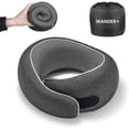 thumbnail image 1 of WANDER+ Travel Pillow, 100% Pure Memory Foam Travel Neck Pillow Airplane Neck Support Ergonomic Design Best for Sleeping Plane Car Train Office Flight for Adults ,Red, 1 of 7