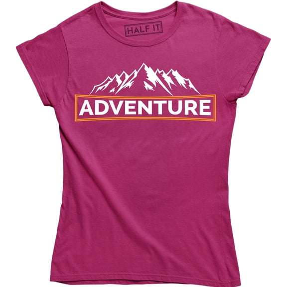 WANDERLUST MOUNTAIN ADVENTURE TRAVELING Womens Black Hiking Trailing T-Shirt