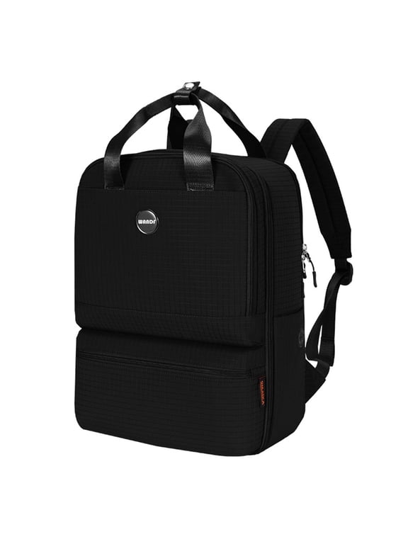 17" Travel Backpack for Men Women,15.6" Laptop Backpack for College,Work,Personal item Backpack 18x14x8 Carry On Airlines Approved,Waterproof Casual Backpack with Anti-Theft Pocket(Black)