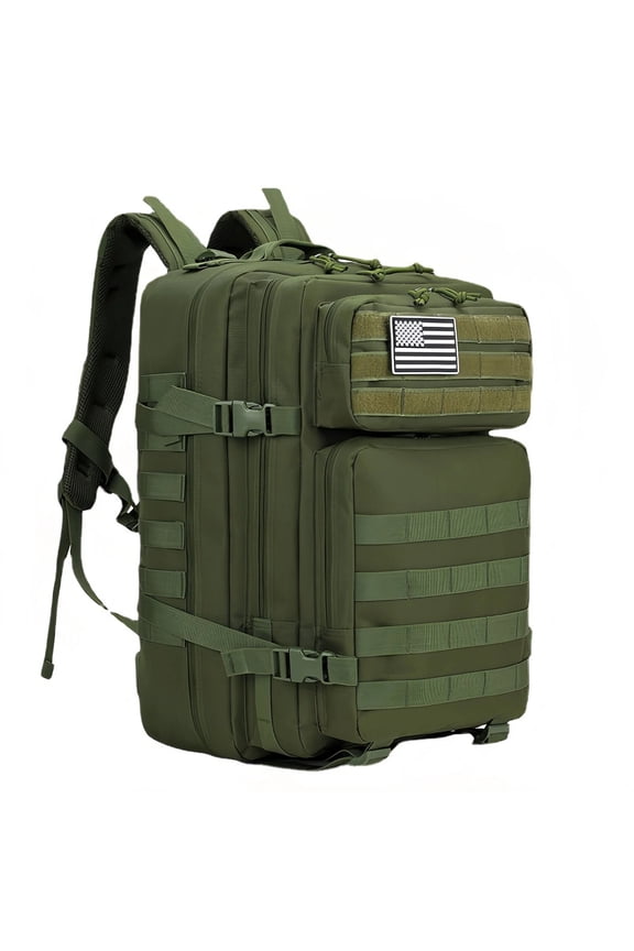 45L Training Backpack 3 Days Pack,Large Camping Backpack Waterproof Multifunctional MOLLE Hiking Backpack for Outdoor Sport,Climbing,Travel(Green Bags)