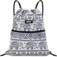 Strung Backpack WANDF Drawstring Backpack, Water Resistant Nylon Sackpack for Gym ...