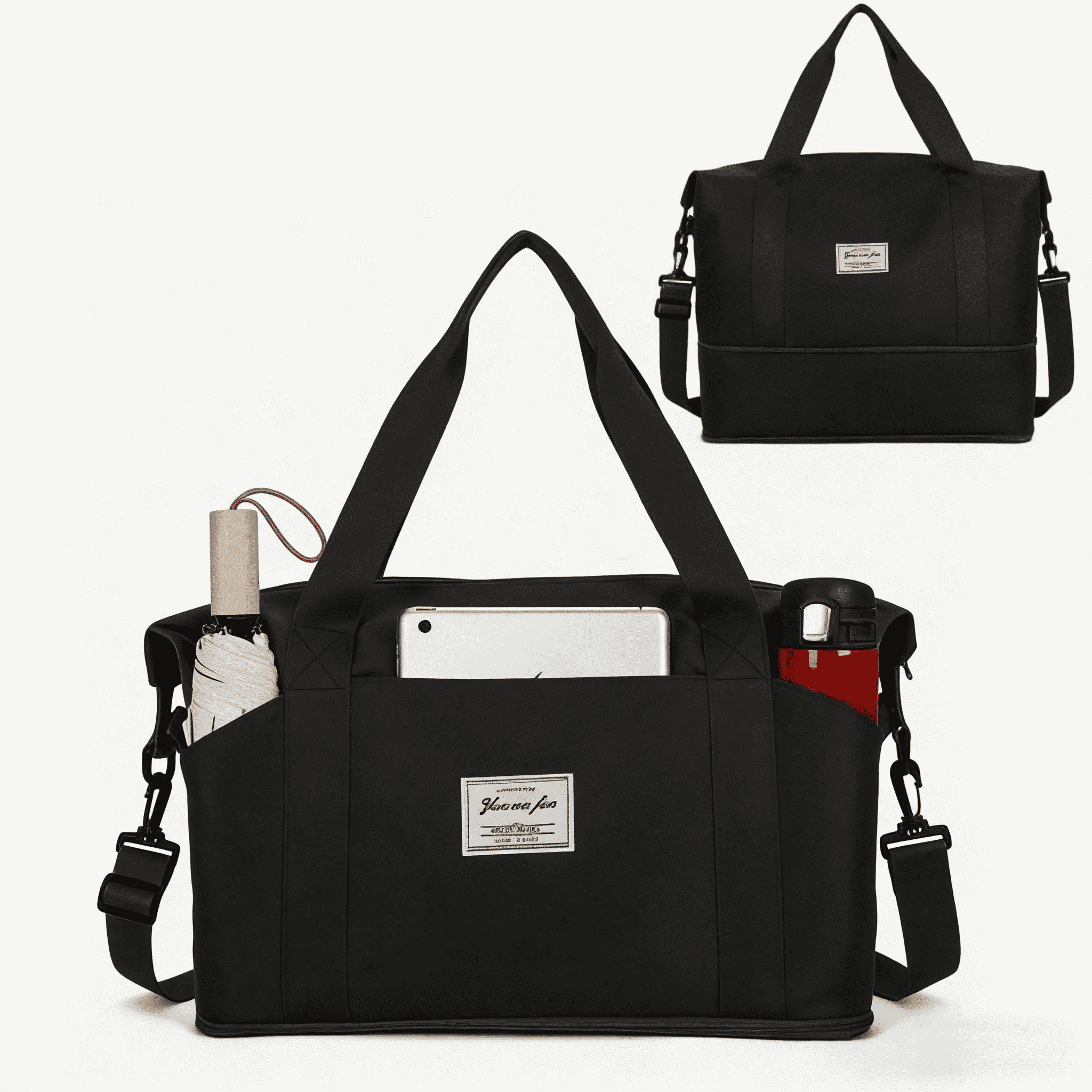 Slach Pockets WANDF Expandable Weekender Bags for Men Women, Travel Bag Carry on Bag ...
