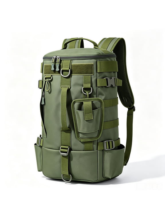 Fishing Tackle Backpack with Rod Holder,Lure Fishing Bag Storage Fishing Gear and Equipment,Outdoor Sport Backpack Travel Daypack for Camping Hiking,Gift for Men(Green)