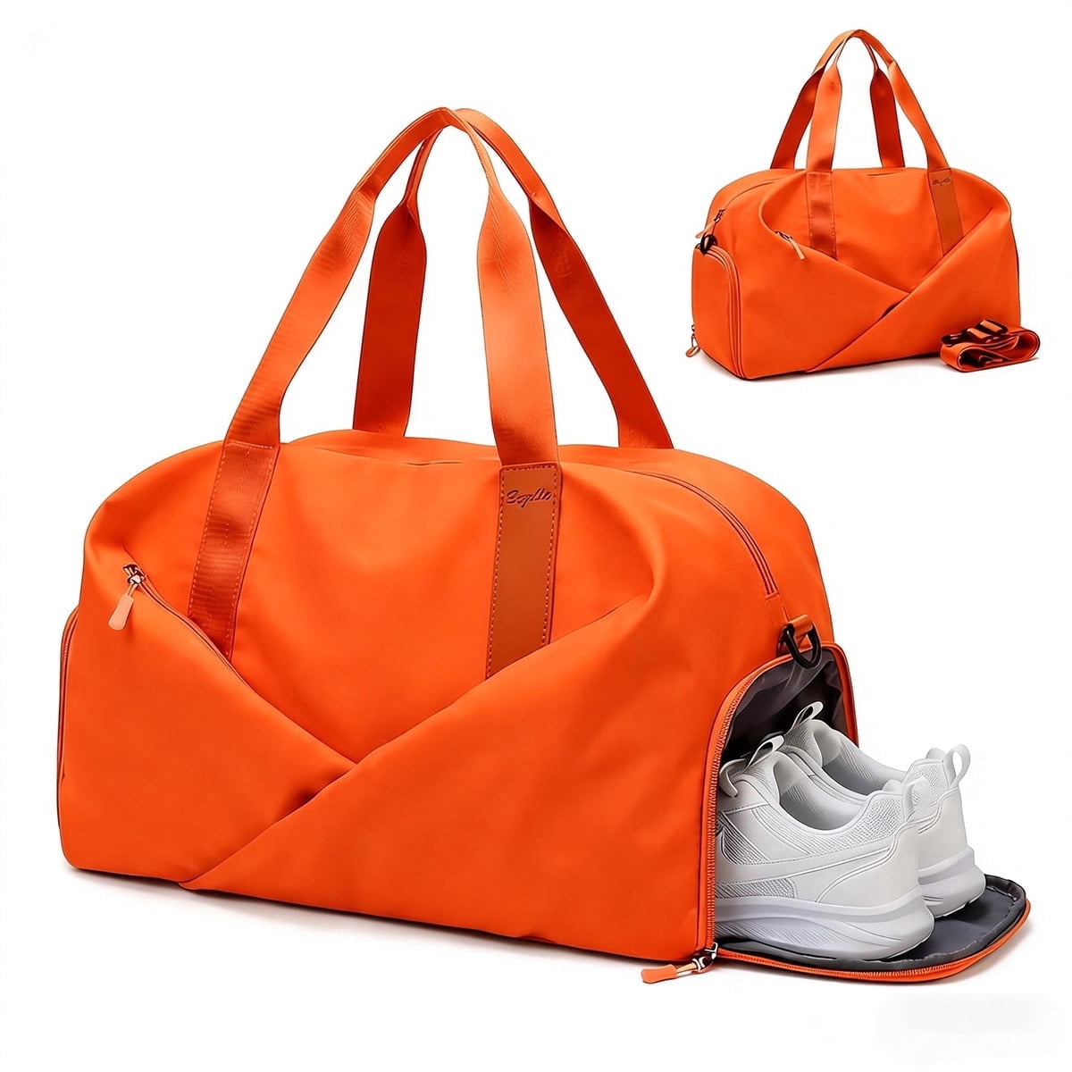 WANDF Gym Bag for Women Men,30L Travel Duffle Bag with Shoe and Wet ...