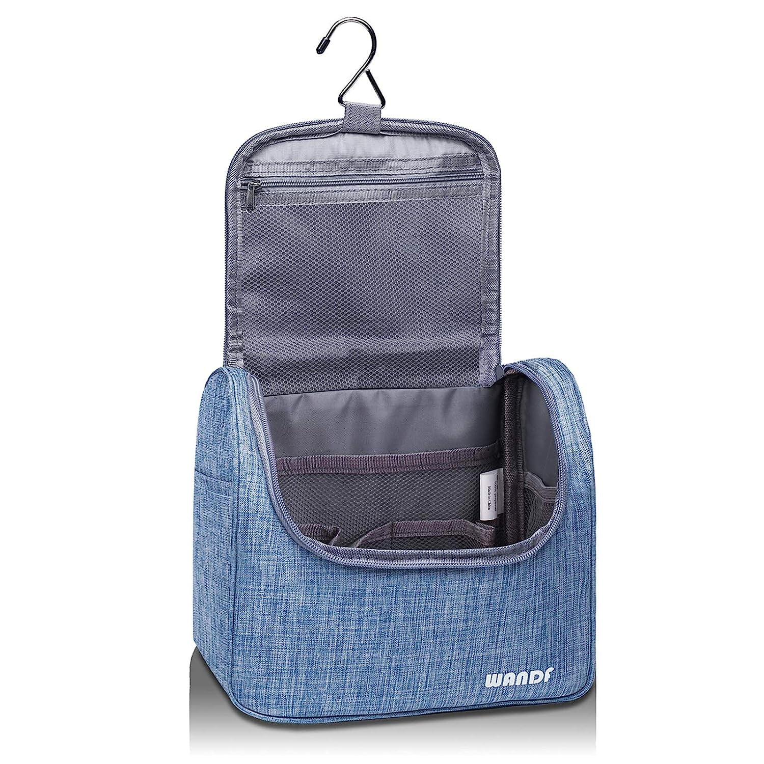 Trousse De Toilette Voyage WANDF Dopp Kit - Nylon Léger - Couleur B-Bleu - Dimensions 15x9x25 Cm