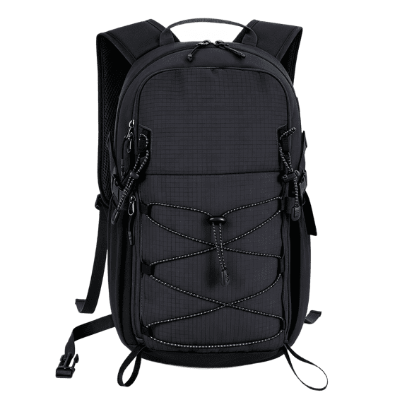 Small Hiking Backpack 20L - Lightweight Water-Resistant Hiking Daypack with Hydration System Compatible,Smart Camping Travel Backpack for Men Women,Outdoor Rucksack for Climbing Cycling(Black-20L)