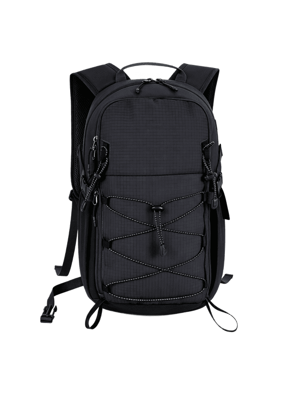 Small Hiking Backpack 20L - Lightweight Water-Resistant Hiking Daypack with Hydration System Compatible,Smart Camping Travel Backpack for Men Women,Outdoor Rucksack for Climbing Cycling(Black-20L)